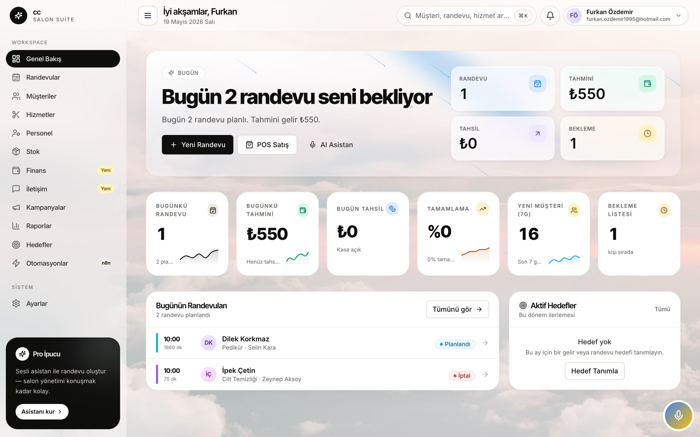 Bella Studio arayüz görseli